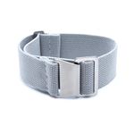 WAMD Elastic Parachute Style Watch Straps/Bands - 20mm and 22mm Elastic NATO Watch Straps - Multicolour Options (Gray, 20 mm)