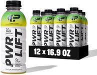 Whey Protein Water Sports Drink by PWR LIFT | Lemon Lime | Keto, Vitamin B, Electrolytes, Zero Sugar | Post-Workout Energy Beverage | 16.9 Fl Oz (Pack of 12)