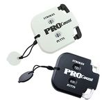 Golf Score Counter Clicker Two Digits Scoring Keeper Handy Golf Count Shot Stroke Portable Attachment Counters to Golfers (White Black 2PCS)