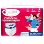 everteen Period Care L-XL Disposable Period Panties For Women, Cottony Soft, Menstrual Sanitary Pads Panty Enriched with Goodness of Neem and Safflower – 1 Pack (10 Panties) 2x Faster Absorption, 360° Protection