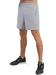 TCA Men's Laser Lightweight Running Shorts with Pockets - Alloy Grey (6''), XL