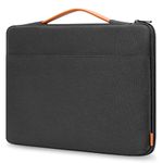 Inateck 14 Inch Laptop Case Sleeve Briefcase Compatible with 15.3 MacBook Air M3/A3114 M2/A2941 2024-2023, 14 inch Notebook/Chromebook/Ultrabook, Matebook D14, 14.4 Surface Laptop Studio, Black