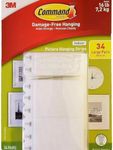 Command Indoor Picture Hanging Strips 34 Large Pairs, 68 Total Strips