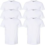 Gildan Men's Crew T-Shirts, Multipack, Style G1100, White (6-Pack), X-Large