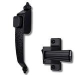 Wright Products - Colonial Tie Down Push Button Door Latch for Screen and Storm Doors, Black