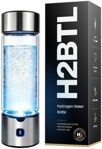 H2BTL Hydrogen Water Bottle Generator, 460 ml, Silver