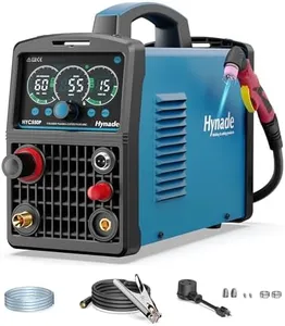 Plasma Cutter with Large LED Display, [Non-Touch Pilot Arc] [Air Sensor] hynade 55A Plasma Cutter Machine 110/220V Dual Voltage, IGBT Inverter, 1/2'' Clean Cut, 2T/4T for Beginners DIY(User Manual)