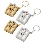 Moira Pack of 4 Holy Bible Key Chains/Key Rings/Gifts