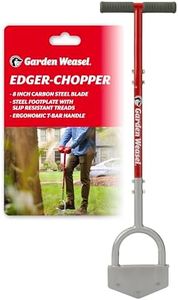 Garden Weasel Edger-Chopper Manual Lawn Edger Tool - Sod Cutter and Trenching Shovel for Clean Garden Borders - Ergonomic Handle and Carbon Steel Blade Latest Model 91714-3