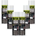 Raptor® U-POL 1K Truck Bed Coating Aerosols ** WHITE ** 6 x 14.3oz/405g with a CUSTOM DECAL Pack WORTH $75