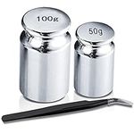 Calibration Weights for Digital Scale Balance 50g 100g Gram with 1pc Tweezer, Class M1, Scale Calibration Weight Set Kit Precision Weights (Set of 3)