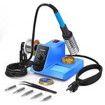 Vastar Soldering Iron, Soldering Iron Station, Anti-Static Soldering Iron Station Kit with On-Off Switch Temperature Adjustable