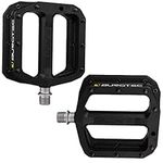 Burgtec MK4 Composite Flat MTB Pedals - Black / Lightweight Nylon Fibreglass Mountain Biking Bike Trail Off Road Pin Dirt Jump Enduro Cycling Cycle Downhill Sticky Grip Riding Ride Platform Part 9/16