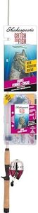 Shakespeare Catch More Fish Ladies Spincast Fishing Combo, Includes Shakespeare Fishing Rod & Reel, Berkley Fishing Baits, Live Bait Tackle, & Tackle Box, Pre-Spooled with 6lb Stren Line