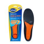 Scholl GelActiv Work Insoles for Men, All Day Comfort at Work, Shock Absorption and Comfort Cushioning with GelWave Technology, UK Size 7-12