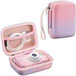 Fintie Kids Camera Case Compatible with Goopow/Seckton/Dylanto/Mgaolo/Masterbee/CIMELR/Desuccus Kids Camera Toys, Children Digital Video Camera Carrying Bag, Birthday Festival Gift, Fantasy Ombre