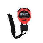 Marathon Adanac 4000 Digital Stopwatch Timer - Large Display with Date Time Alarm | Waterproof Dust and Shock Resistant | Lanyard for Fitness Sport Coaches - Red