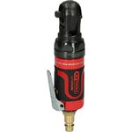 KS Tools SlimPower 515.5505 Mini Compressed Air Ratchet 1/4 Inch I Reversible Ratchet with Square Drive in Accordance with DIN 3120 / ISO 1174 with Ball Lock I Triple Toothing I 30 Nm