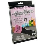 Diabolical Gifts DP0989 Queen of Clean Washing up gloves, Pink and Black, M (Pack of 2)