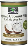 Indigo Organic Guar Gum Free Coconut Milk, 400 ml (Pack of 1) - Package May Vary