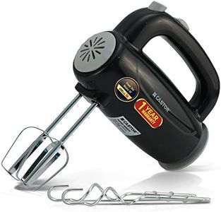 IBELL Castor CTHM410L Hand Mixer, 300W, Blender/Egg Beater/Cream Maker for Cakes with 5 Speed Control & 2 Dough Hooks and 2 Beaters, Black