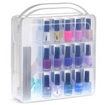 Nail Polish Organizer Case, Storage Holder for 30 Bottles (11.8 x 11.2 x 3.15 In)