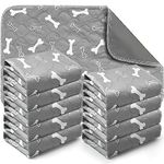 10 Pieces Washable Pee Pads for Dogs, 16 x 24 Inch Reusable Puppy Pads, Non-Slip High Urine Absorption Waterproof Pets Pad Potty Pads for Dogs Pets Whelping Potty Training