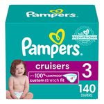 Pampers Diapers Size 3, 140 Count - Pampers Cruisers Disposable Baby Diapers