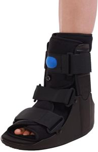 Short Air walker cam Fracture Boot - Low Profile For Soft Tissue Injuries, Ankle or Foot Fracture, Sprained Ankle, & Injury Protection and Stabilization Fracture Boot (L)