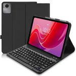 Case with Keyboard for Lenovo Tab M11 11 inch 2024(TB330FU/TB330XU), UK layout Keyboard Case for Lenovo Tab M11, Detachable Bluetooth Keyboard and Pencil Holde for Lenovo M11 Tablet 11", Black