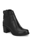 Delize Black Ankle Length Chelsea Boots (Black, Numeric_6)