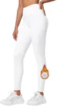 Willit Women's Fleece Lined Leggings High Waisted Winter Thermal Yoga Running Pants with Pockets White 3XL