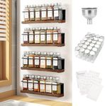 KitHero Magnetic Spice Rack with 24