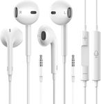 2 Pack-Apple Earbuds/iPhone Headphones/Earphones with 3.5mm Plug [Apple MFi Certified] Built-in Microphone&Volume Control Compatible with iPhone/Pad/Android/Computer/MP3/4 and Other 3.5mm Jack Devices