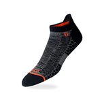 TEGO - Socks - Ankle - Trail Light Nylon -Medium(1 Pack) - Black ORG-Sports, fitness, Running, Exercise, Thick Good Grip, for men, women