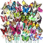 VGoodall 50 PCS Butterfly Stakes an