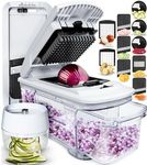 fullstar Mandoline Plastic Vegetable Slicer Spiralizer Chopper/ Cutter and Grater-Black