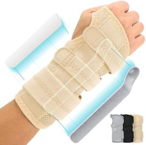 Vive Carpal Tunnel Wrist Brace (Left or Right) - Arm Compression Hand Support Splint - for Men, Women, Kids, Bowling, Tendonitis, Arthritis, Athletic Pain, Sports, Golf - Universal Adjustable Fit