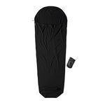 Cocoon Merino Sleeping Bag Mummy Liner - Merino Wool, Black