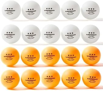 Balle de Tennis de Table Poly 40+ de qualité, Blanc, Orange, Couleurs mélangées, Blister, Balle de Jeu Samsung, Balle d'entraînement, Contient 10 Blancs et 10 Oranges