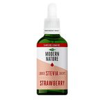 Modern Nature Strawberry Flavour Drops - Liquid Stevia Drops Sweetner - Zero Calorie Sugar Free Squash & Syrup Alternative – Flavoured Water, Protein, Yoghurt, Iced Tea – Vegan, Keto Sweetner 100ml