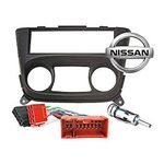 Sound-way Double DIN Car Radio Frame Installation Kit, 1 DIN Front Panel Frame, ISO Connector Cable, Antenna Adapter, compatible with Nissan Almera 2000-2006