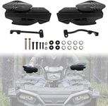 SAUTVS Handguards with Mount Brackets Kit for Polaris Sportsman Scrambler 400 450 570 850 XP 1000 2007-2024 Black Hand Guards Protector Accessories (2PCS, Replace #2876846, 2879380)