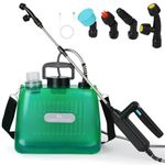 HASTHIP ® 8L Electric Garden Sprayer Pump - Pressure Agriculture Sprayer Pump - Water Spray for Plants USB Rechargeable Spray with 4 Mist Nozzles Portable Backpack for Lawn & Garden, Green