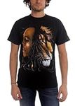 Bob Marley - Profiles Adult T-Shirt in Black, Large, Black