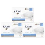 Dove Hypoallergenic Beauty Cream Bar 3 in-1 Cleanses, Moisturises and Nourishes Sulphate-Free Bath Soap for Soft and Smooth Skin, Specially Made for Sensitive Skin 2x90g, 3 Pack