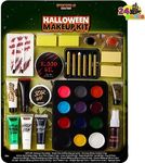 Spooktacular Creations 12 Color Special Effect Makeup Kits, 25 PCS Halloween Family Makeup Kit, Face Body Paint, Halloween Cosplay Makeup, Easy On & Easy Off Makeup Set for Halloween Party Supplies