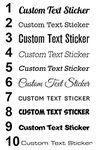 CUSTOM TEXT Personalised Name Lettering Funny Car Van Window Shop Decal Sticker