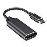 USB C to HDMI Adapter, Type c to HDMI 4K Adapter (Thunderbolt 3 Compatible) with Video Audio Output for iPhone 15,MacBook Pro 2018/2017/2016, Samsung Note 9/S9/Note 8/S8, Huawei Mate 20 and More