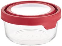 Anchor Hocking 7 Cup True Seal Round Food Storage Container, Red Cherry